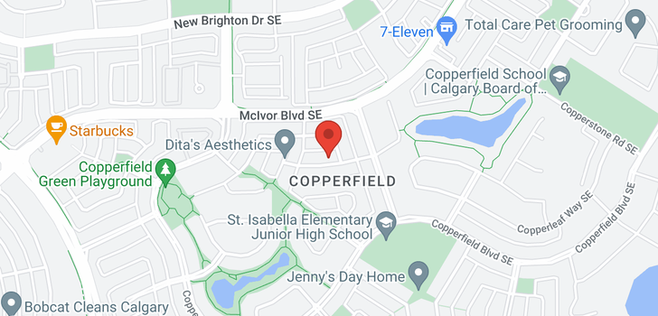 map of 46 Copperfield Terrace SE